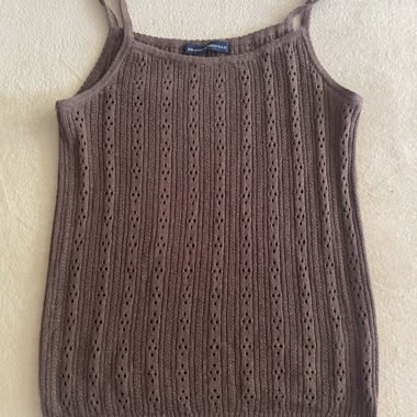 Braunes Woll-Tanktop