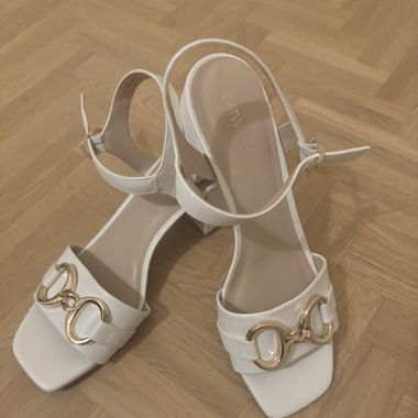 Sommer Sandale, Cremeweiss