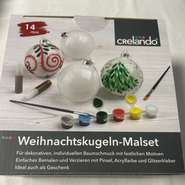 Weihnachtskugel Malset