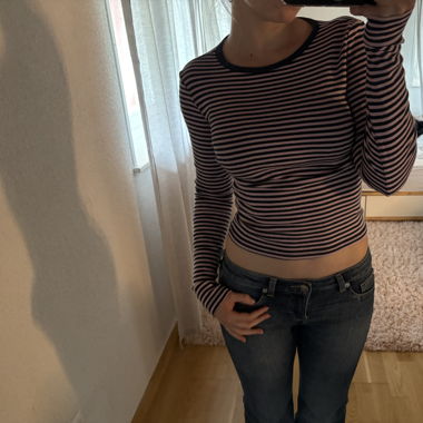 gestreiftes langarm shirt