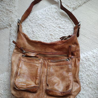 Sac Varese en cuir véritable vintage