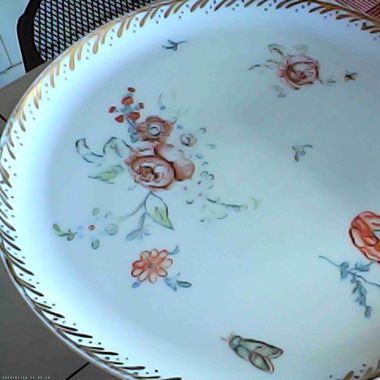 Assiette vintage, céramique bavaroise, Edelstein.
