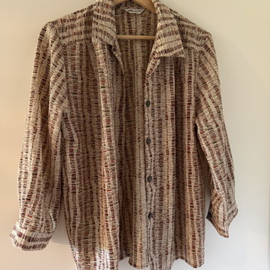Blouse vintage à motifs