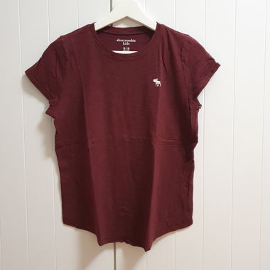 T-shirt rouge Abercrombie