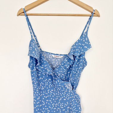 Leichtes Sommerkleid in blau