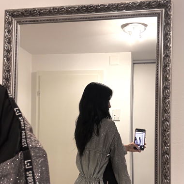 Sparkling trench coat