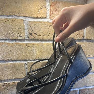 Black Sandal - Wedges