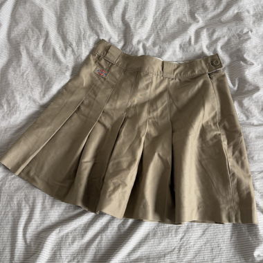 Dickies Khaki-Faltenrock