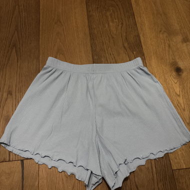 Blue Rib Shorts