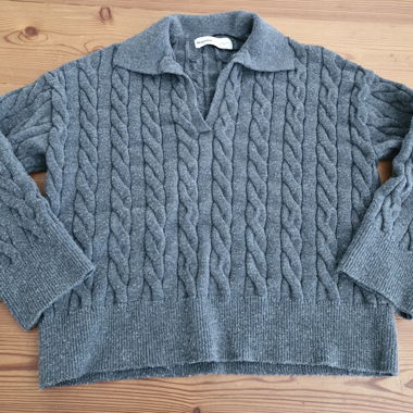 Pull gris Bershka