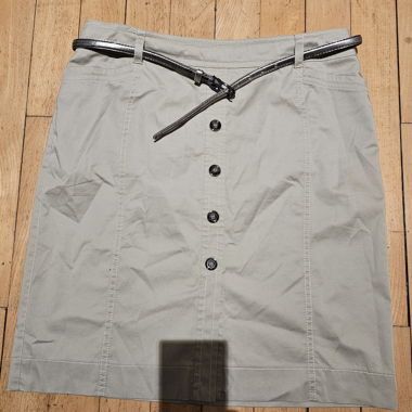 Jupe Gerry Weber beige T. 46 avec ceinture