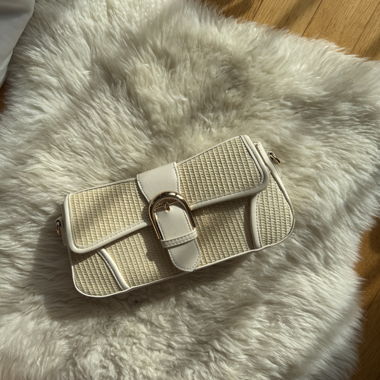 Borsa a tracolla Anna Field in crema