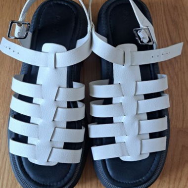 White Sandals with Straps