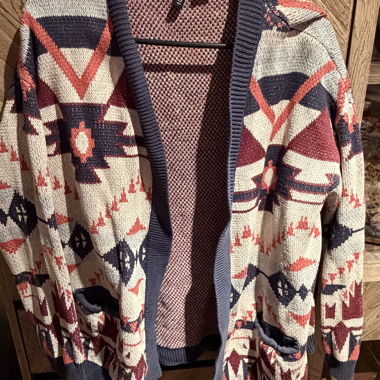 Patterned Knit Cardigan