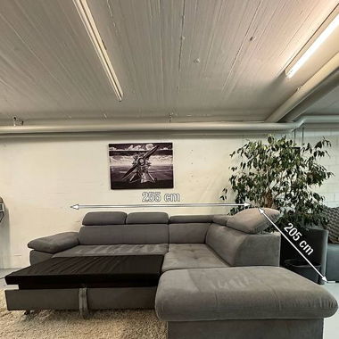 Grau Ecksofa Gratis Lieferung 255 cm x 205