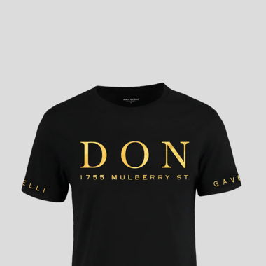 DON Gavelli Black T-shirt - Man/Unisex