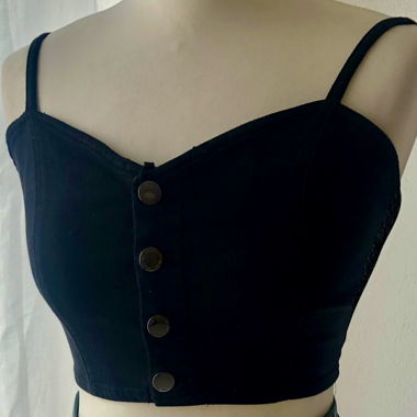 NEU: Tally Weijl schwarzes Crop Top Gr. 36