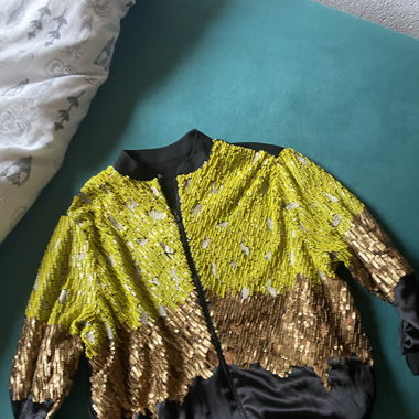 Bomber-Jacke mit Pailletten