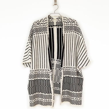 Strickweste im Kimono-Stil