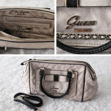 Sac Guess rose poudré matelassé 