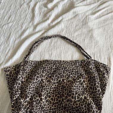 Borsa con motivo leopardato