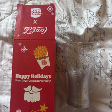 Coca Cola & Burger King Holiday Edition Glas