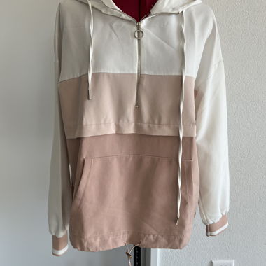 Sweat à capuche rose