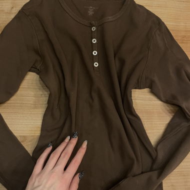 Brandy Melville Brown Elena Gilbert Top