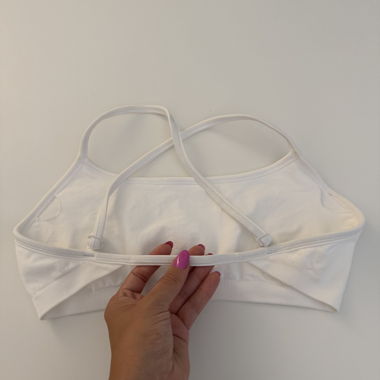 Reggiseno sportivo bianco con spalline M