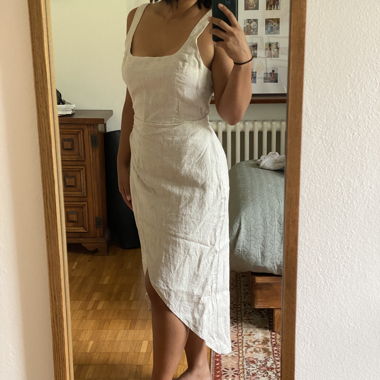 Robe midi Aritzia Wilfred Saturn en lin