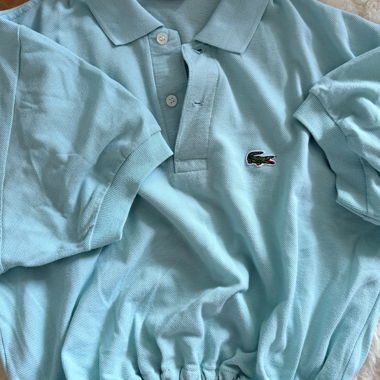 Vintage Lacoste-Poloshirt (Crop Top)