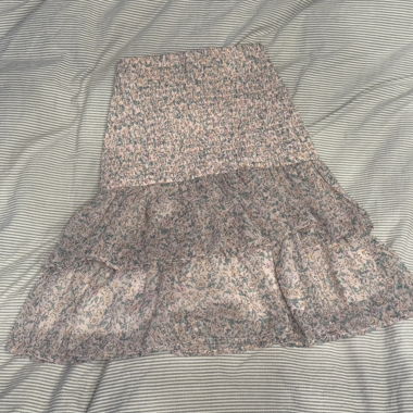 Midirocke mit Blumenmuster