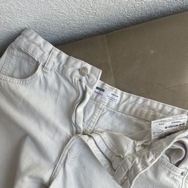Pantalon blanc Bershka 