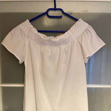weisses Rüffel T- Shirt