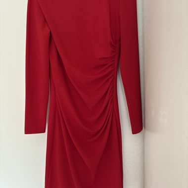 Red Long-Sleeve Dress