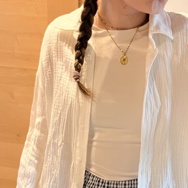 Chemise en gaz de coton 