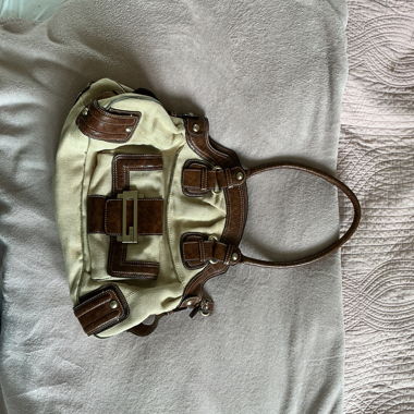 Guess Vintage-Handtasche Beige und Braun