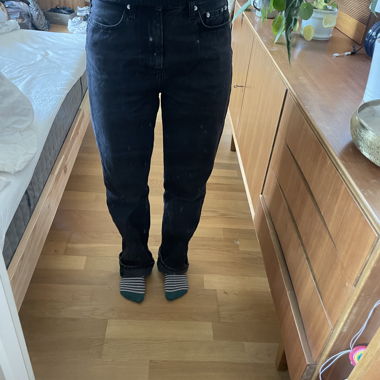 Jeans straight fit neri