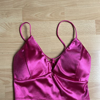 Pink Satin Top 