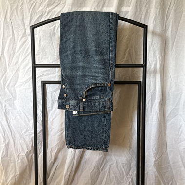 Blue denim jeans