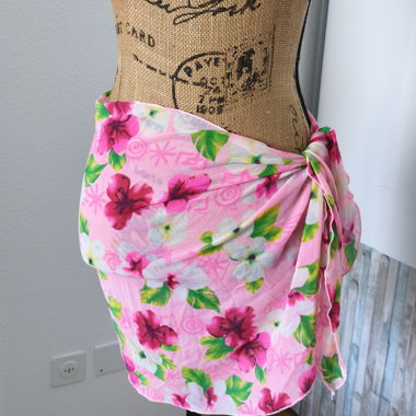 Gonna a portafoglio floreale rosa