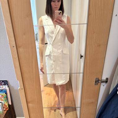 White suit dress
