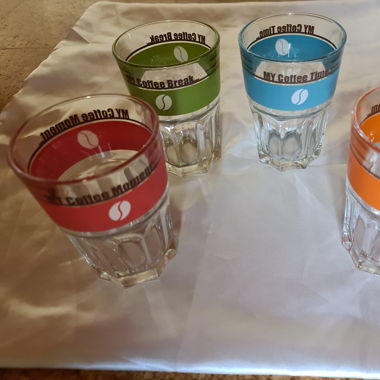 4 Stück Kaffee Gläser