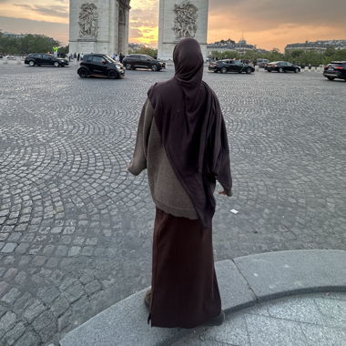 Classy Mastour comfy Skirt in brown