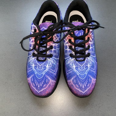 ungetragene Rave Schuhe - Spark of joy Mandala