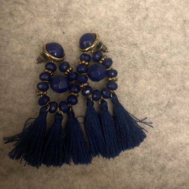 Orecchini statement blu