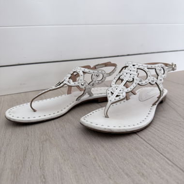 Sandali in pelle bianchi