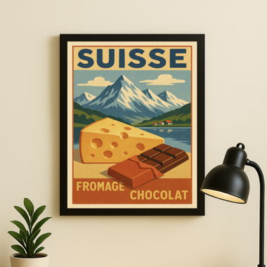 Cadre Photo Affiche suisse A4