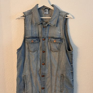 Giacca di jeans senza maniche