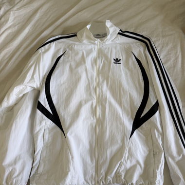 Giacca sportiva Adidas bianca